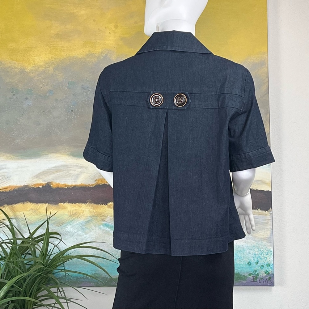 💥New Condition💥 Focus 2000 2Button Denim Jacket/Topper Size 12P - Picture 5 of 10